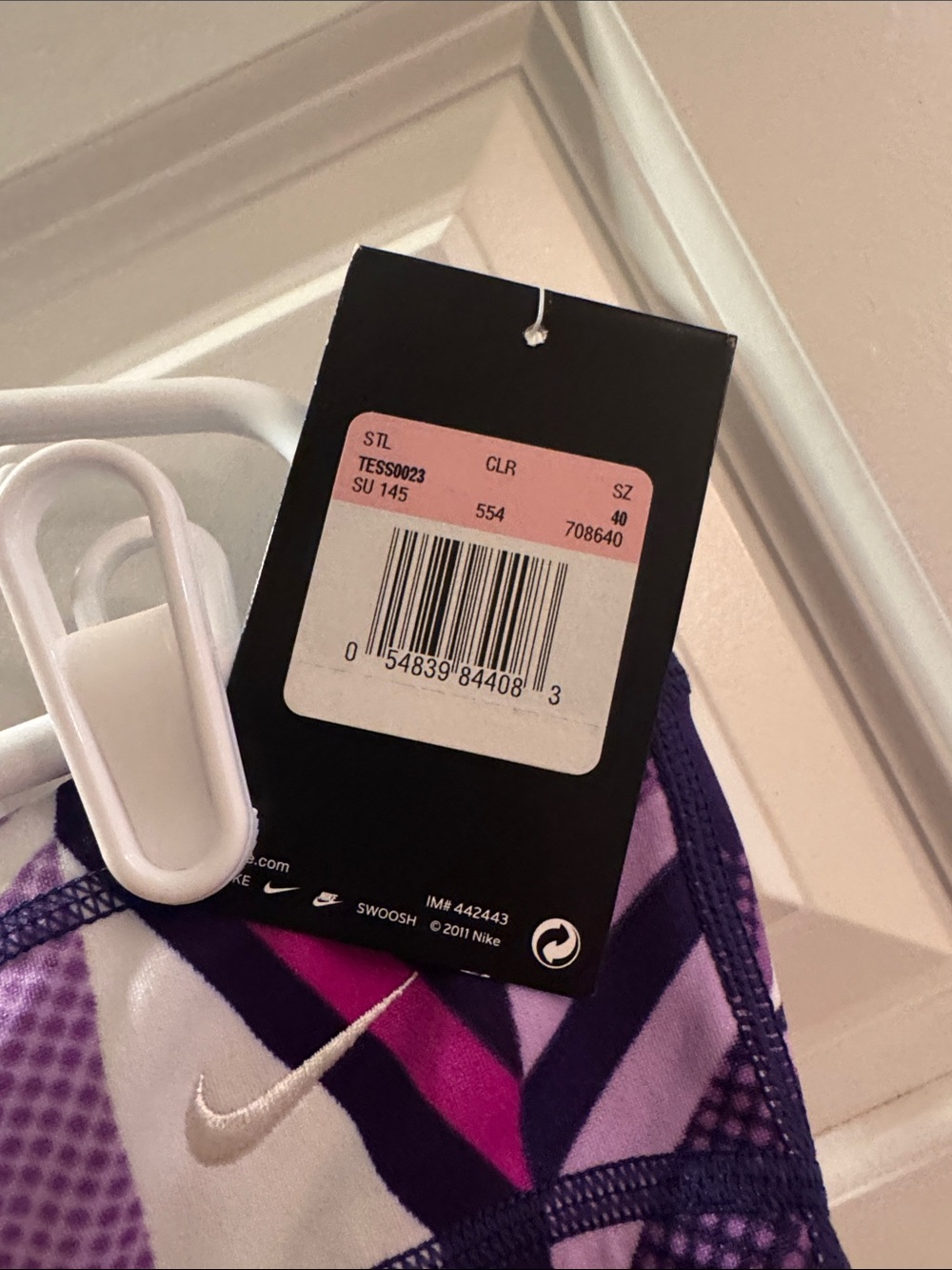 Men’s Nike Purple & Pink Geometric Swim brief size 40. - Picture 2 of 3